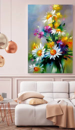 Modern Abstract Canvas Wall Art – Geometric Digital Print – Ready-to-Hang Contemporary Home & Office Decor