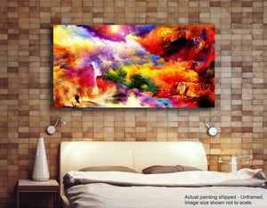 Modern Abstract Canvas Wall Art – Digital Print – Ready-to-Hang Home & Office Decor