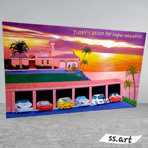 Landscape || Handmade Painting | Home Decor | Wall Decor-Painting-BEESARI