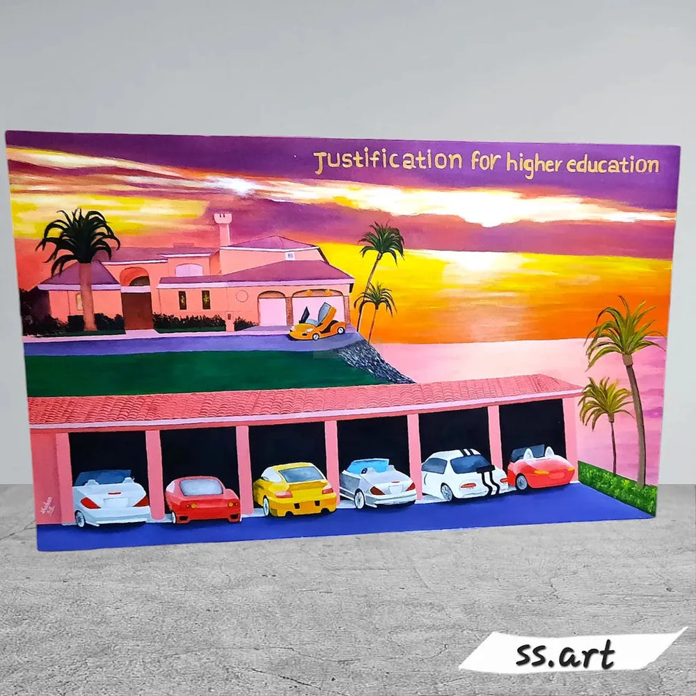 Landscape || Handmade Painting | Home Decor | Wall Decor-Painting-BEESARI