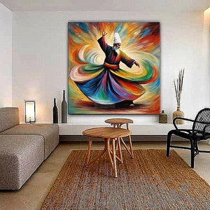 SUFI ART | Sufism | Handmade Painting | Home Decor | Wall Decor-Painting-BEESARI