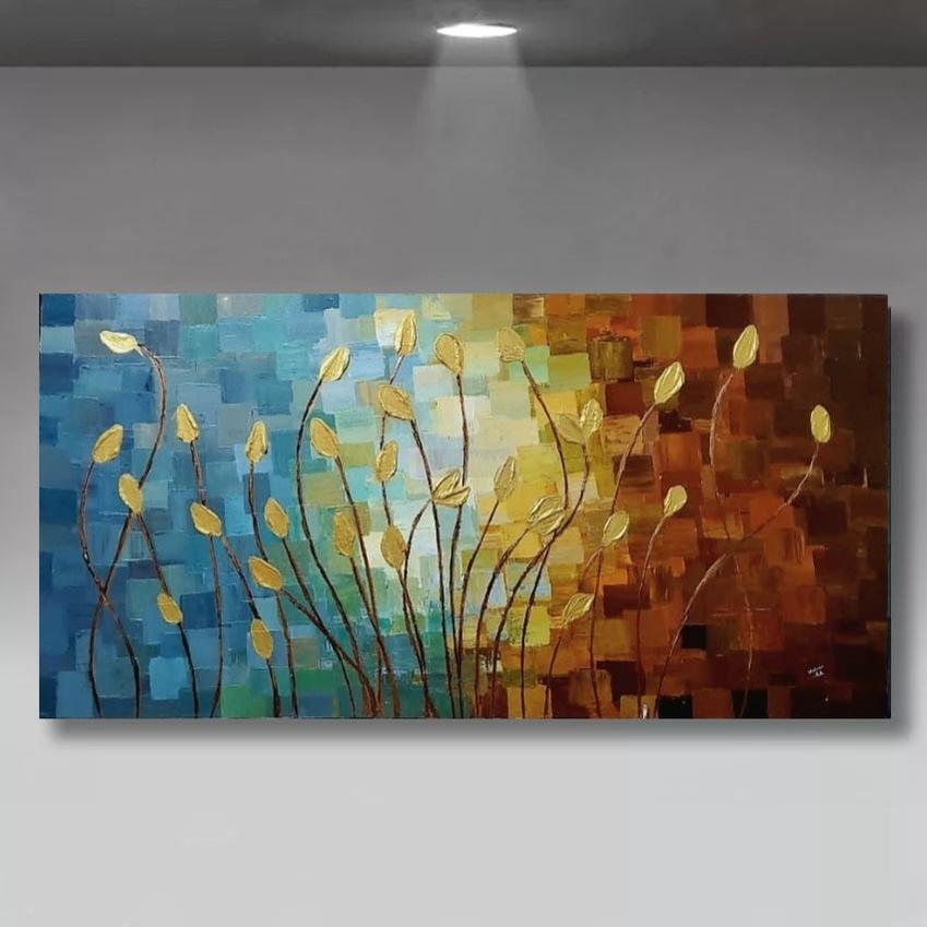 Textured Tropical Abstract Art | Handmade Painting | Home Decor-Painting-BEESARI