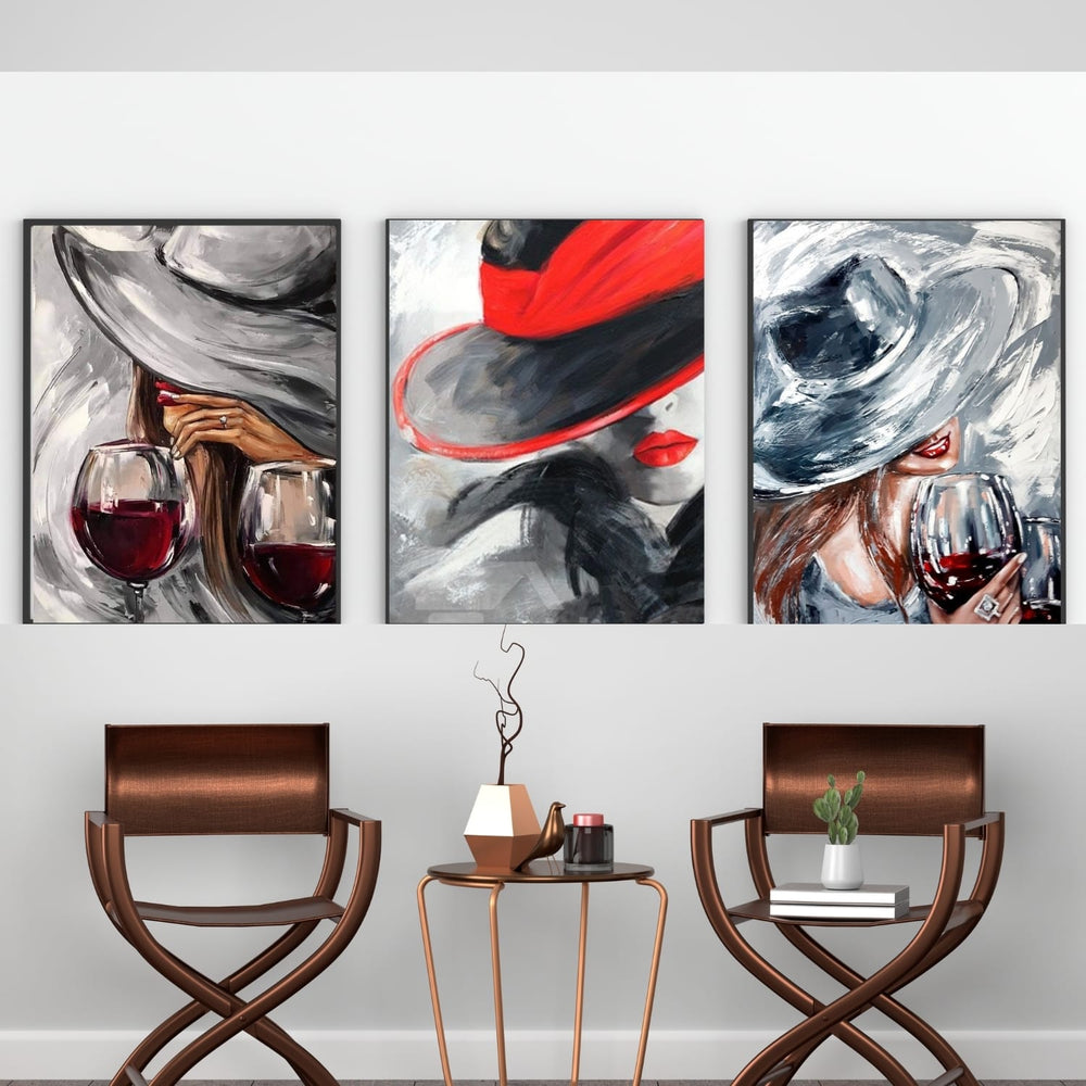 3-Panel Modern Abstract Canvas Wall Art Set – Vibrant Multicolor Digital Print – Ready-to-Hang Home Decor