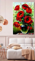 Modern Abstract Canvas Wall Art – Geometric Digital Print – Ready-to-Hang Contemporary Home & Office Decor