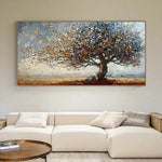 Original oil painting on Canvas, Tree of Life Wall Art, Nature inspired oil painting, Large textured painting, Hand-painted Canvas Art