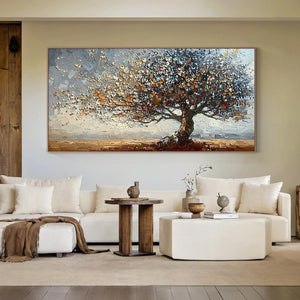 Original oil painting on Canvas, Tree of Life Wall Art, Nature inspired oil painting, Large textured painting, Hand-painted Canvas Art