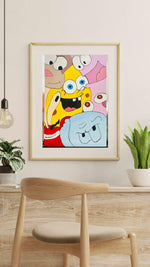 Handmade Canvas Cartoon Art-For kids rooms and house decor