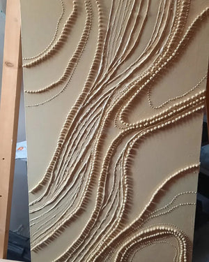 Pearl Textured Painting | Acrylic on Canvas | Home Decor | Wall Decor-Painting-BEESARI